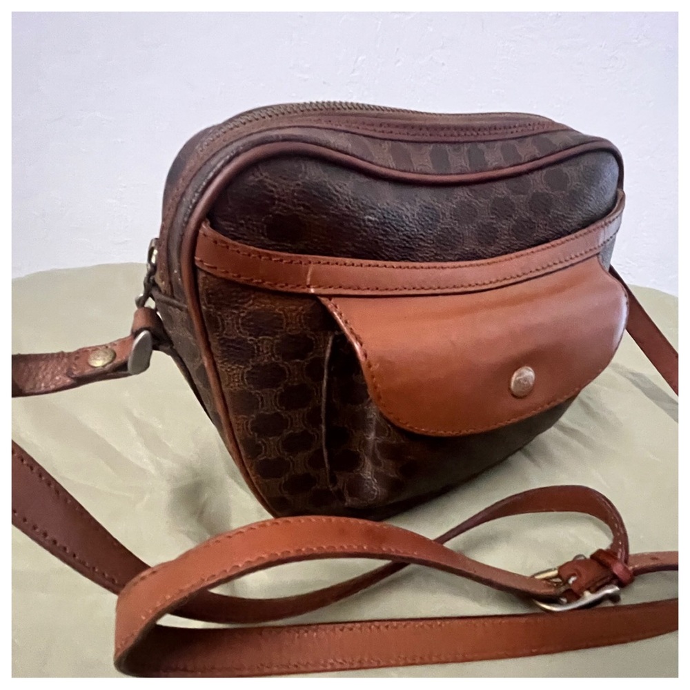 Authentic Celine Macadam Brown Monogram Cross Bod… - image 7